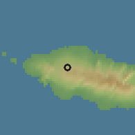 Shaded relief of the 59 km around Aleisa West, drawn from the GMTED2010 grid