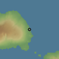 Shaded relief of the 60 km around Lano, drawn from the GMTED2010 grid