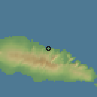 Shaded relief of the 59 km around Laulii, drawn from the GMTED2010 grid