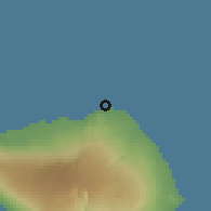 Shaded relief of the 60 km around Manase, drawn from the GMTED2010 grid