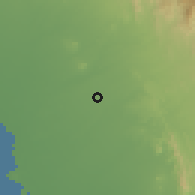 Shaded relief of the 59 km around D̨amad, drawn from the GMTED2010 grid