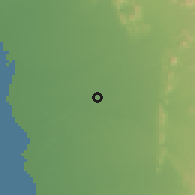 Shaded relief of the 59 km around al-'Aliyah wal-H̱ad̨ra', drawn from the GMTED2010 grid