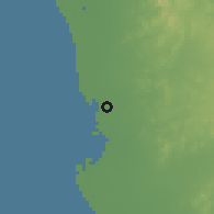 Shaded relief of the 58 km around Mastūrah, drawn from the GMTED2010 grid