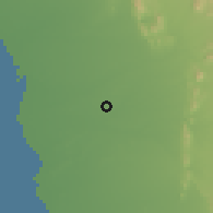 Shaded relief of the 59 km around Şāmitah, drawn from the GMTED2010 grid