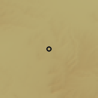 Shaded relief of the 57 km around Ṯādiq, drawn from the GMTED2010 grid