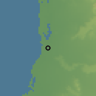 Shaded relief of the 58 km around Ṯuwal, drawn from the GMTED2010 grid