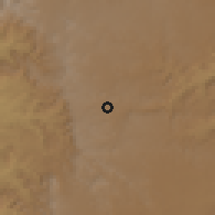 Shaded relief of the 59 km around Z̨ahrān al-Janūb, drawn from the GMTED2010 grid
