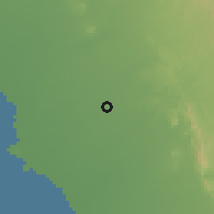 Shaded relief of the 59 km around al-Badi' wal-Qurfi, drawn from the GMTED2010 grid