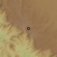 Shaded relief of the 59 km around al-Bāh̨ah, drawn from the GMTED2010 grid