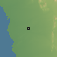 Shaded relief of the 59 km around al-Jarādīyah, drawn from the GMTED2010 grid