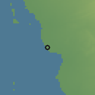 Shaded relief of the 59 km around al-Qunfuđah, drawn from the GMTED2010 grid