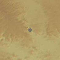 Shaded relief of the 57 km around al-'Ula, drawn from the GMTED2010 grid