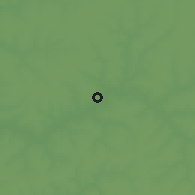 Shaded relief of the 60 km around Kolda, drawn from the GMTED2010 grid