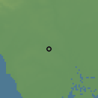 Shaded relief of the 59 km around Thiadiaye, drawn from the GMTED2010 grid
