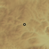 Shaded relief of the 52 km around Bosilegrad, drawn from the GMTED2010 grid