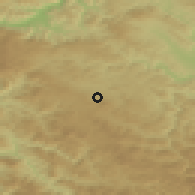 Shaded relief of the 52 km around Čajetina, drawn from the GMTED2010 grid