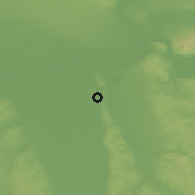 Shaded relief of the 52 km around Ćirikovac, drawn from the GMTED2010 grid