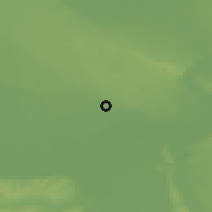 Shaded relief of the 52 km around Deliblato, drawn from the GMTED2010 grid