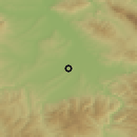 Shaded relief of the 52 km around Donje Sinkovce, drawn from the GMTED2010 grid