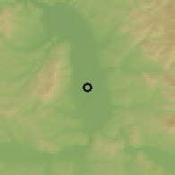 Shaded relief of the 52 km around Donje Vidovo, drawn from the GMTED2010 grid