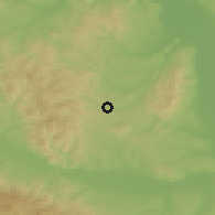 Shaded relief of the 52 km around Dragovo, drawn from the GMTED2010 grid