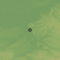 Shaded relief of the 52 km around Draževac, drawn from the GMTED2010 grid