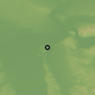 Shaded relief of the 52 km around Drmno, drawn from the GMTED2010 grid