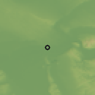 Shaded relief of the 52 km around Dubovac, drawn from the GMTED2010 grid