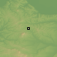 Shaded relief of the 52 km around Đurinci, drawn from the GMTED2010 grid