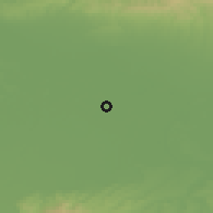 Shaded relief of the 52 km around Glušci, drawn from the GMTED2010 grid