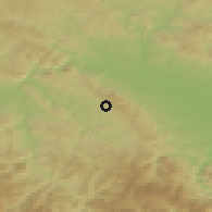 Shaded relief of the 52 km around Goračići, drawn from the GMTED2010 grid