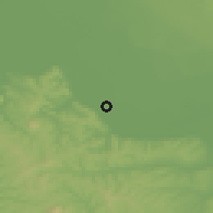 Shaded relief of the 52 km around Ivanovo, drawn from the GMTED2010 grid