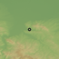 Shaded relief of the 52 km around Jadranska Lešnica, drawn from the GMTED2010 grid