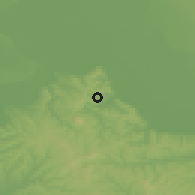 Shaded relief of the 52 km around Kaluđerica, drawn from the GMTED2010 grid