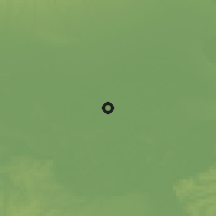 Shaded relief of the 52 km around Karlovčić, drawn from the GMTED2010 grid