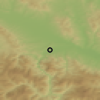 Shaded relief of the 52 km around Konarevo, drawn from the GMTED2010 grid