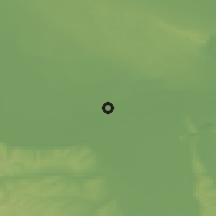 Shaded relief of the 52 km around Kovin, drawn from the GMTED2010 grid