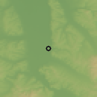 Shaded relief of the 52 km around Kušiljevo, drawn from the GMTED2010 grid