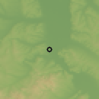 Shaded relief of the 52 km around Lapovo, drawn from the GMTED2010 grid