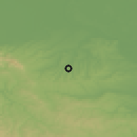 Shaded relief of the 52 km around Lazarica, drawn from the GMTED2010 grid