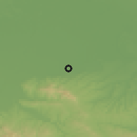 Shaded relief of the 52 km around Lipolist, drawn from the GMTED2010 grid