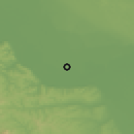 Shaded relief of the 52 km around Banatski Brestovac, drawn from the GMTED2010 grid