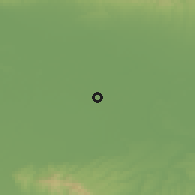 Shaded relief of the 52 km around Metković, drawn from the GMTED2010 grid