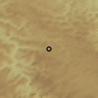 Shaded relief of the 52 km around Nova Varoš, drawn from the GMTED2010 grid