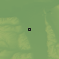 Shaded relief of the 52 km around Osipaonica, drawn from the GMTED2010 grid