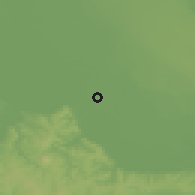 Shaded relief of the 52 km around Pančevo, drawn from the GMTED2010 grid