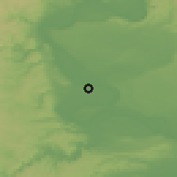 Shaded relief of the 52 km around Prahovo, drawn from the GMTED2010 grid