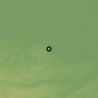 Shaded relief of the 52 km around Provo, drawn from the GMTED2010 grid