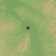 Shaded relief of the 52 km around Rakitovo, drawn from the GMTED2010 grid