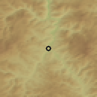 Shaded relief of the 52 km around Raška, drawn from the GMTED2010 grid